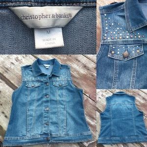 Christopher & Banks Denim Vest